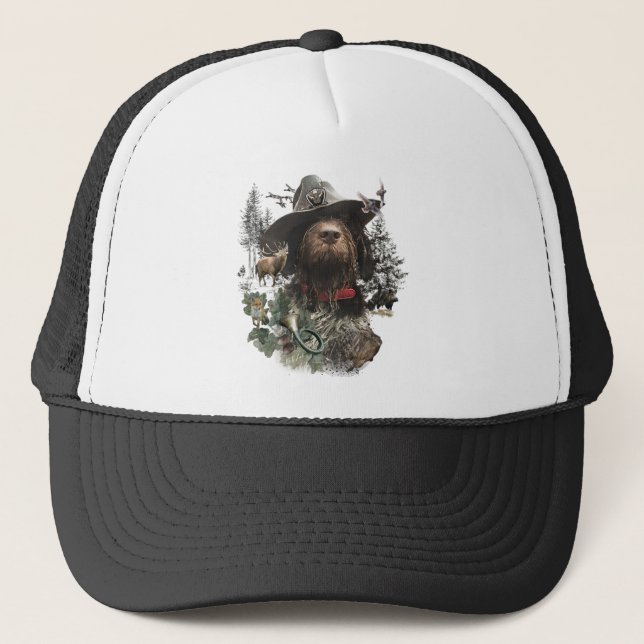 German Wirehaired Pointer    Trucker Hat (Front)