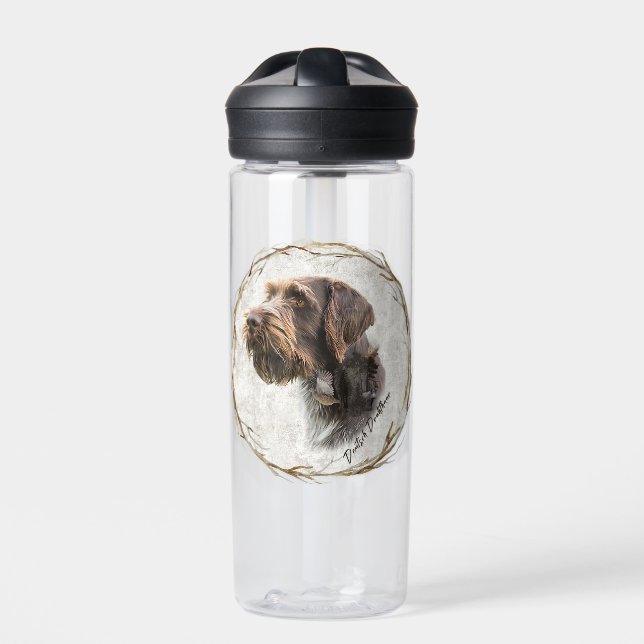 German Wirehaired Pointer      Water Bottle (Front)