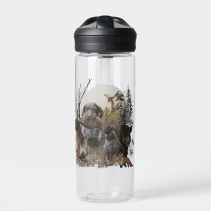 German Wirehaired Pointer  Water Bottle