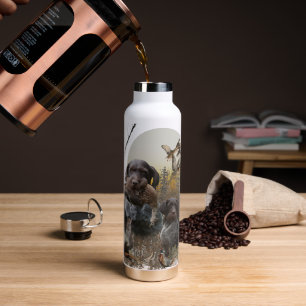 German Wirehaired Pointer  Water Bottle