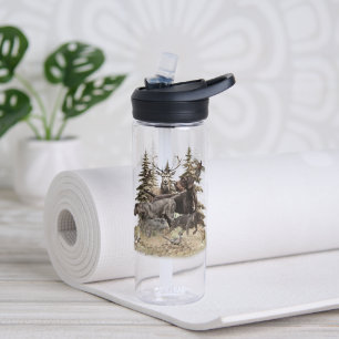 German Wirehaired Pointer Water Bottle