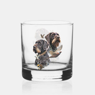 German Wirehaired Pointer Whiskey Glass