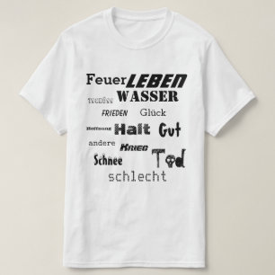 German word Cloud T-Shirt