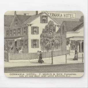 Germania Hotel, Long Branch and Hughes Brothers Mouse Pad
