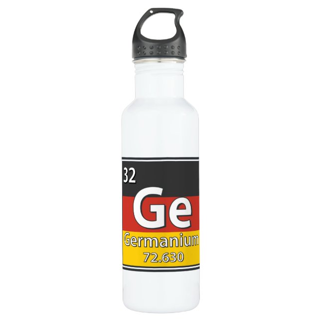 Germanium - Germany Flag German Science 710 Ml Water Bottle (Front)