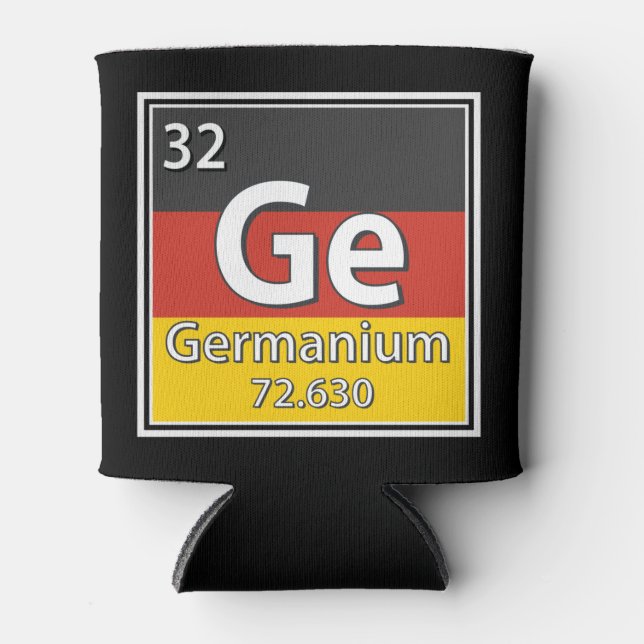 Germanium - Germany Flag German Science Can Cooler (Front)