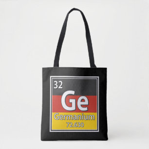 Germanium - Germany Flag German Science Tote Bag