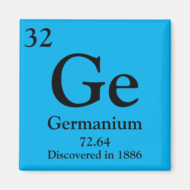 Germanium Periodic Table Magnet (Front)