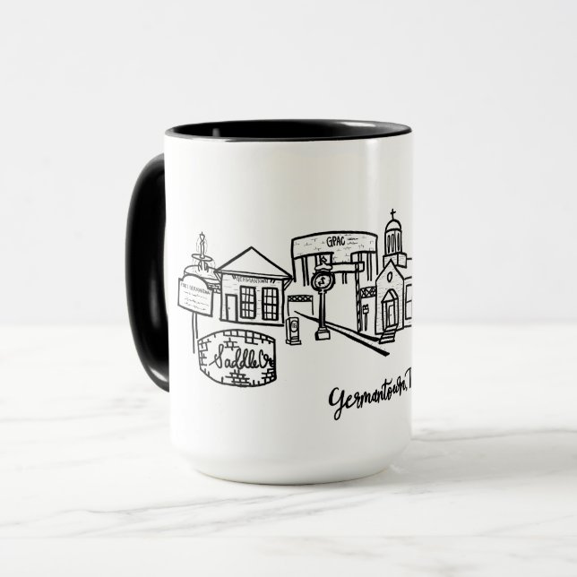 Germantown Skyline Combo Mug (Front Left)