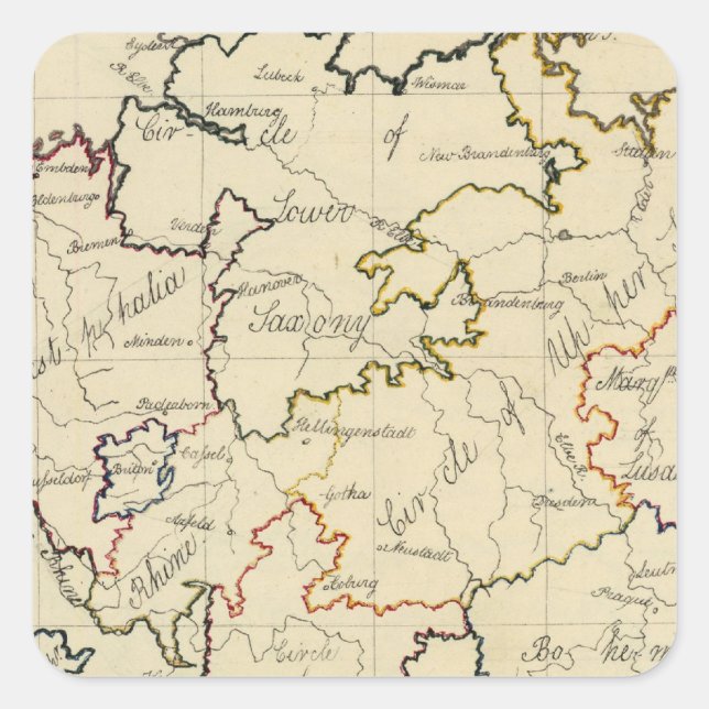 Germany 11 square sticker (Front)