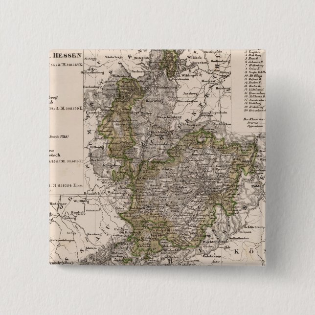 Germany 12 2 inch square button (Front)