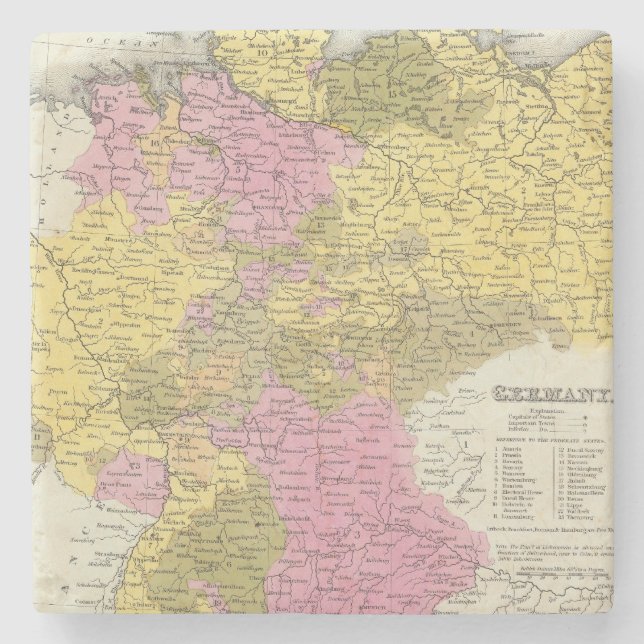 Germany 13 stone coaster (Front)