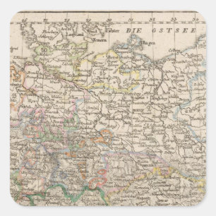 Germany 14 square sticker