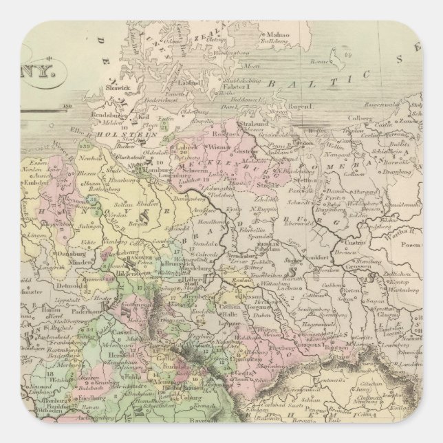 Germany 14 square sticker (Front)