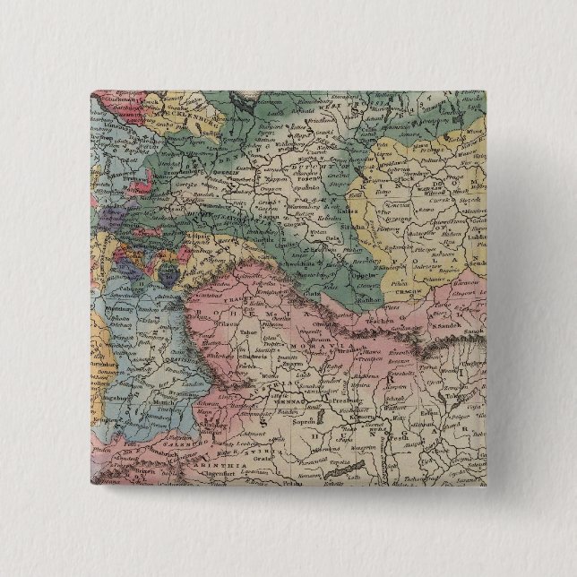 Germany 19 2 inch square button (Front)