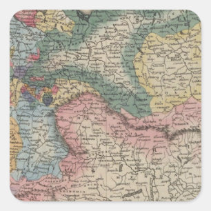 Germany 19 square sticker