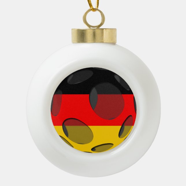 Germany #1 ceramic ball christmas ornament (Front)