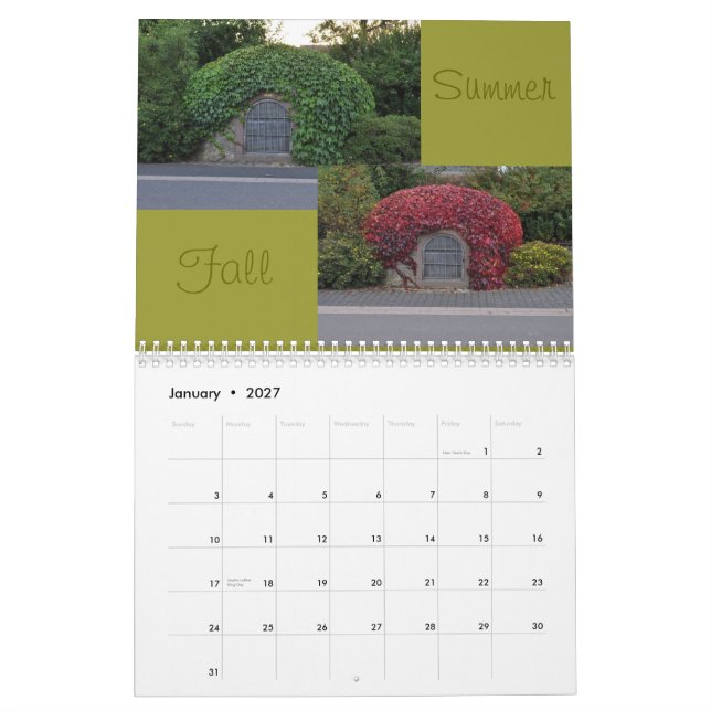 Germany 2011 calendar (Jan 2027)