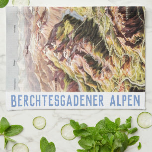 " Germany: 2021/today - Berchtesgaden Alps Kitchen Towel