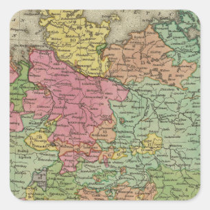 Germany 21 square sticker
