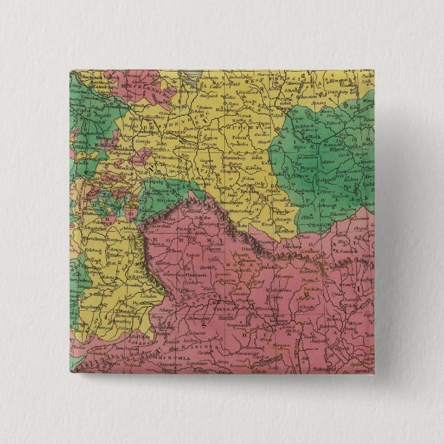 Germany 29 2 inch square button (Front)