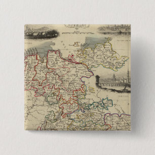 Germany 2 Inch Square Button