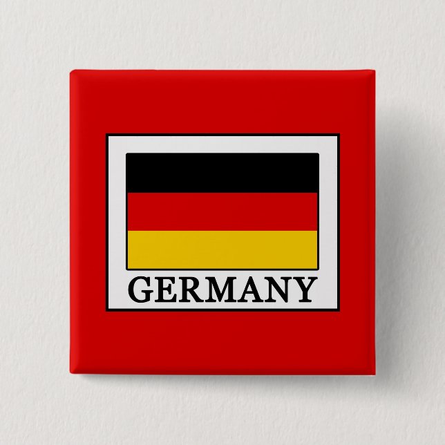 Germany 2 Inch Square Button (Front)