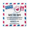 Germany Air Mail Wedding Save the Date