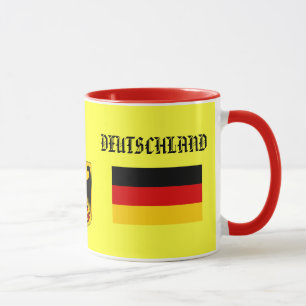 GERMANY* / ALLEMAGNE Flag & Coat of Arms Mug