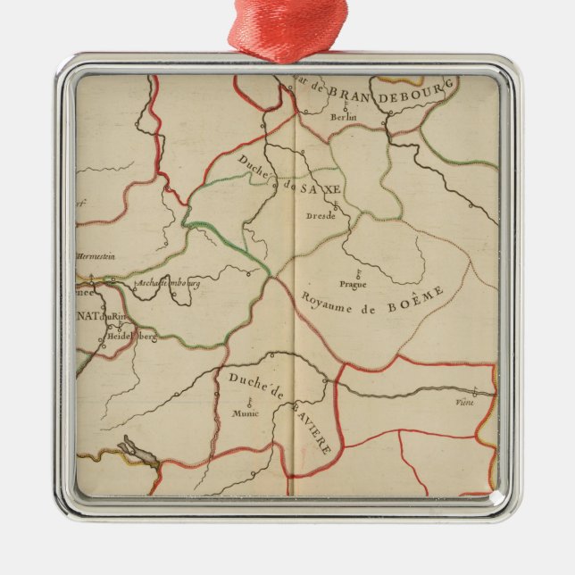 Germany and Austria Metal Ornament (Front)