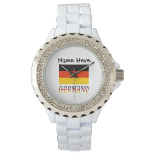 Germany and German Flag Personalized Watch