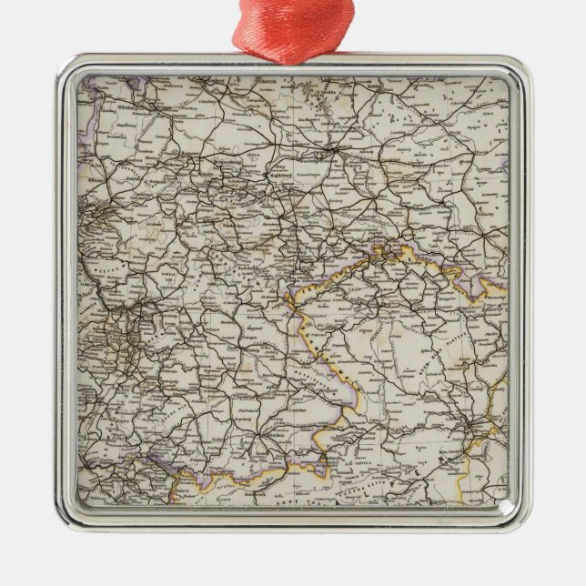 Germany and neighbouring countries metal ornament (Front)