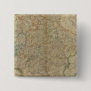 Germany, Austria, Bohemia 2 Inch Square Button