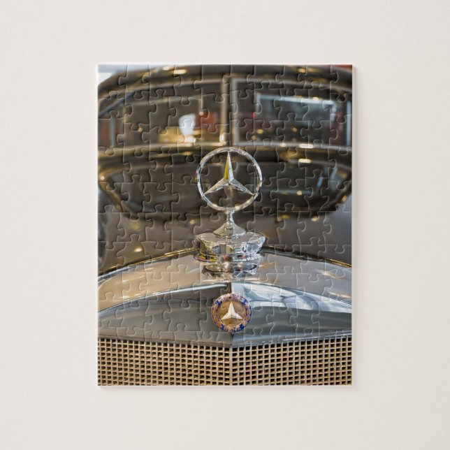 Germany, Baden-Wurttemberg, Stuttgart. Mercedes Jigsaw Puzzle (Vertical)