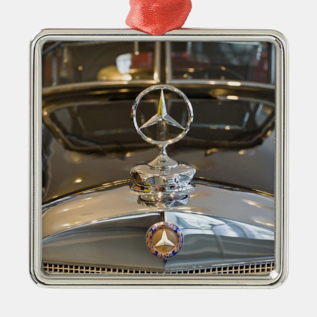 Germany, Baden-Wurttemberg, Stuttgart. Mercedes Metal Ornament (Front)