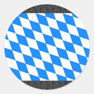 Germany Bavaria Flag Classic Round Sticker