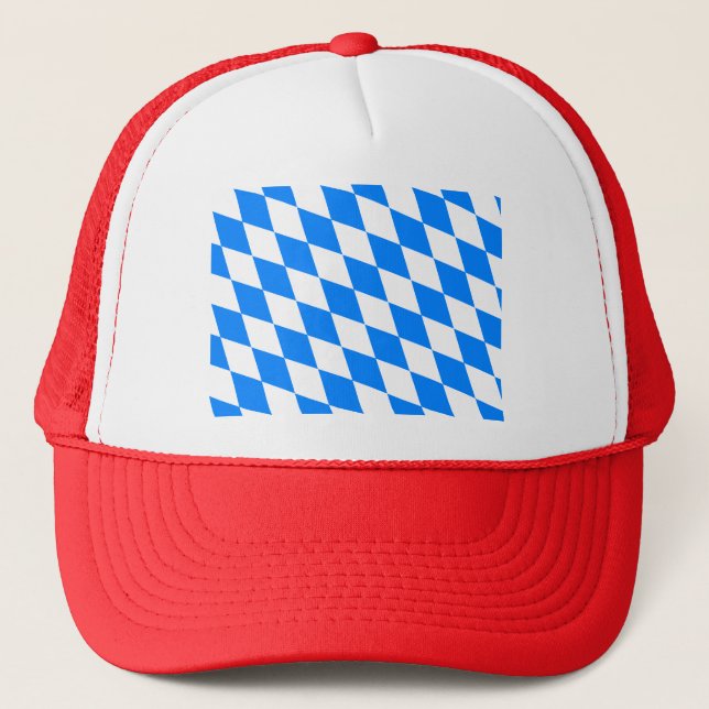 Germany Bavaria Flag Trucker Hat (Front)