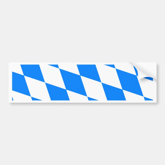 Germany Bavaria High quality Flag Bumper Sticker (Front)