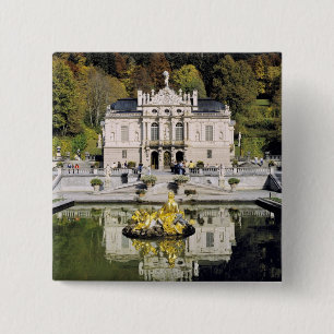 Germany, Bavaria, Linderhof Castle. Linderhof 2 Inch Square Button