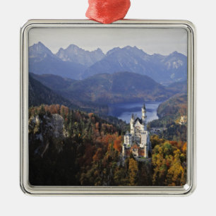 Germany, Bavaria, Neuschwanstein Castle. King Metal Ornament
