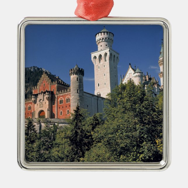Germany, Bavaria, Neuschwanstein Castle. Metal Ornament (Front)