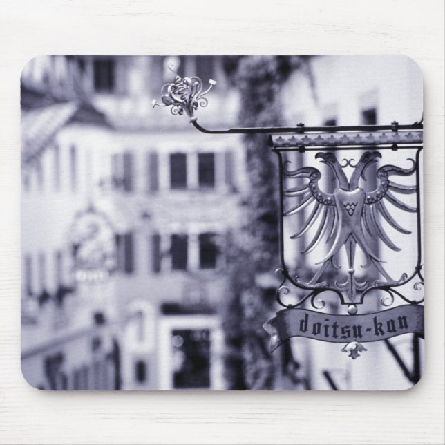 Germany, Bavaria, Rottenburg. Hotel sign Mouse Pad (Front)