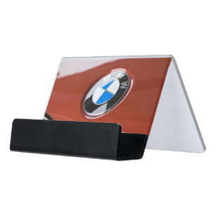 Germany, Bayern-Bavaria, Munich. BMW Welt Car 2 Desk Business Card Holder