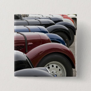 Germany, Bayern-Bavaria, Munich. BMW Welt Car 2 Inch Square Button