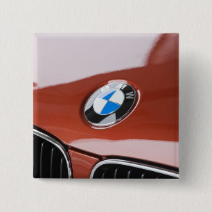 Germany, Bayern-Bavaria, Munich. BMW Welt Car 2 Inch Square Button