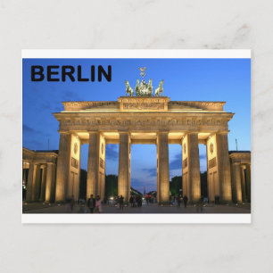 Germany Berlin Brandenburger Tor abends Postcard