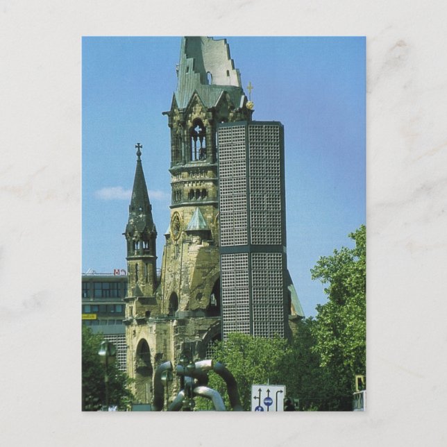 Germany, Berlin, Kurustendamm,  Wilhelm Kirche Postcard (Front)
