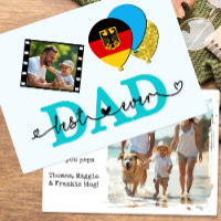 Germany Best Dad Ever Photo Card, Flag, Father's