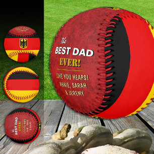 Germany Best Dad, patriotic Dads, German Flag Baseball