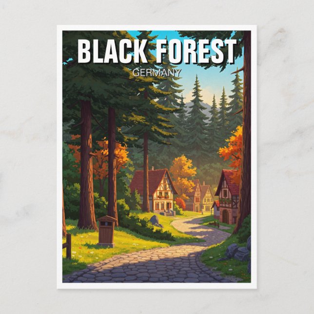 Germany Black Forest Travel Postcard (Front)